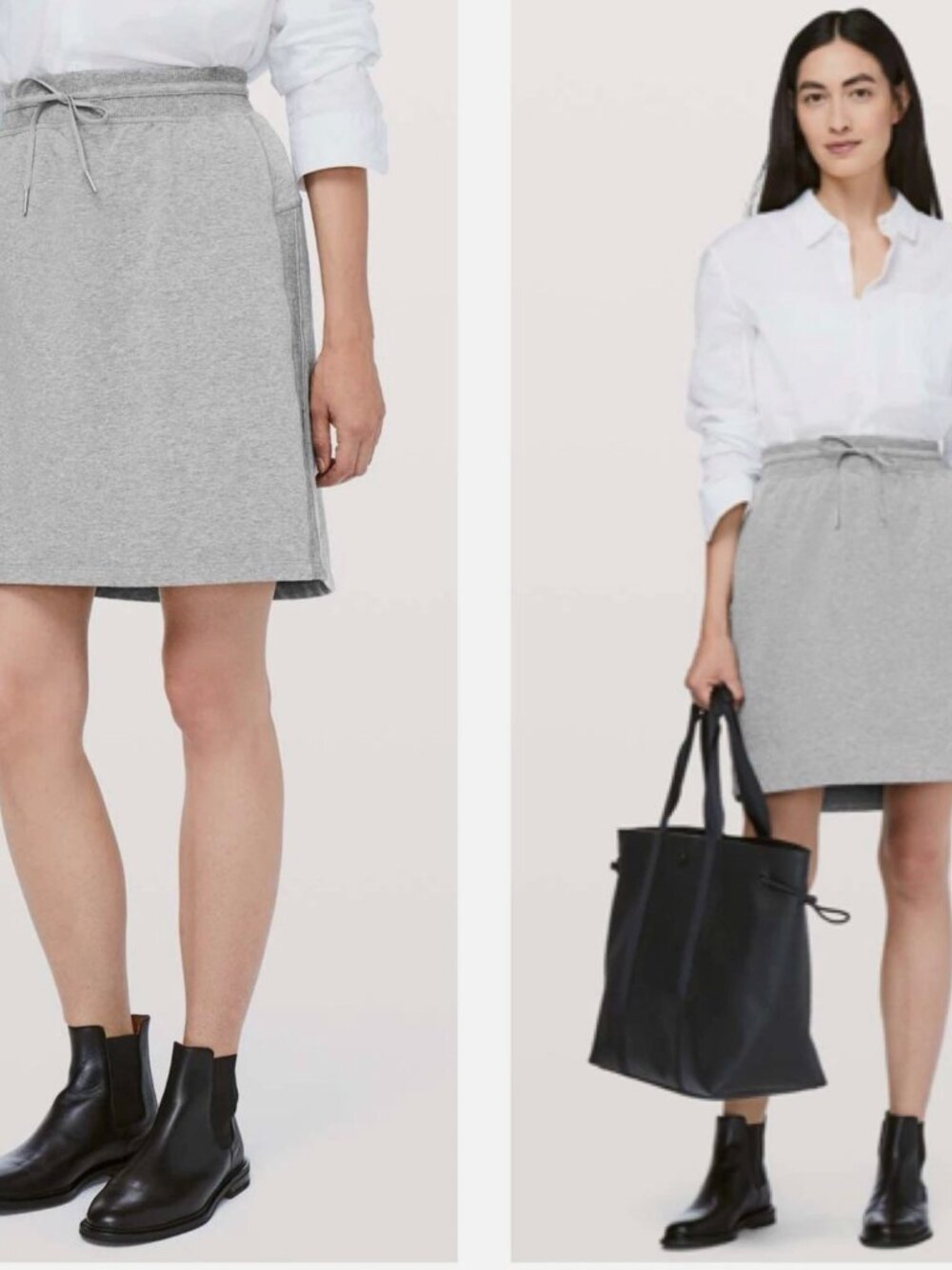 Lululemon Start Anew Skirt *21" Size 4 Heathered Medium Grey Athletic - unlined